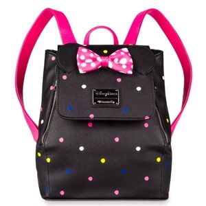 Minnie Mouse Mini Backpack by Loungefly “Rock The Dot” gently used.